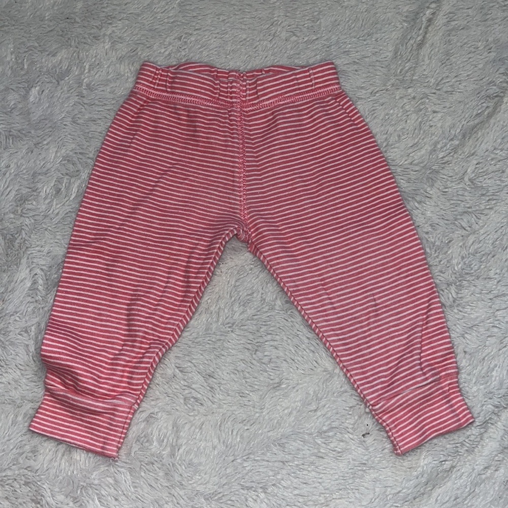(3 for $10) indigo baby red and white striped pants